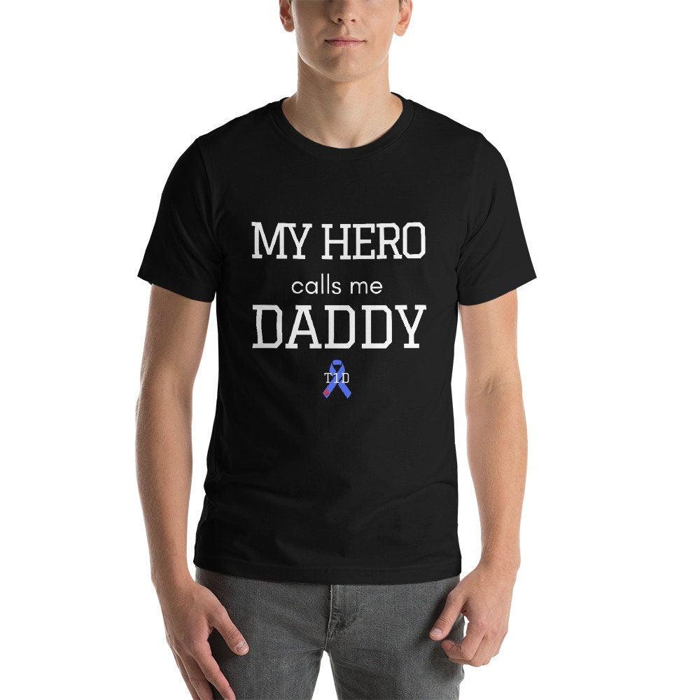 Dia-Be-Tees My Hero Calls me Daddy T1D Short-Sleeve Unisex T-Shirt - The Useless Pancreas