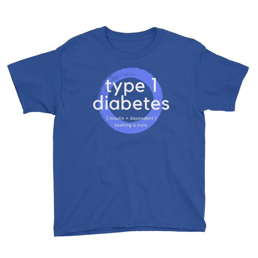 Dia-Be-Tees Type 1 Diabetes Youth Short Sleeve T-Shirt - The Useless Pancreas