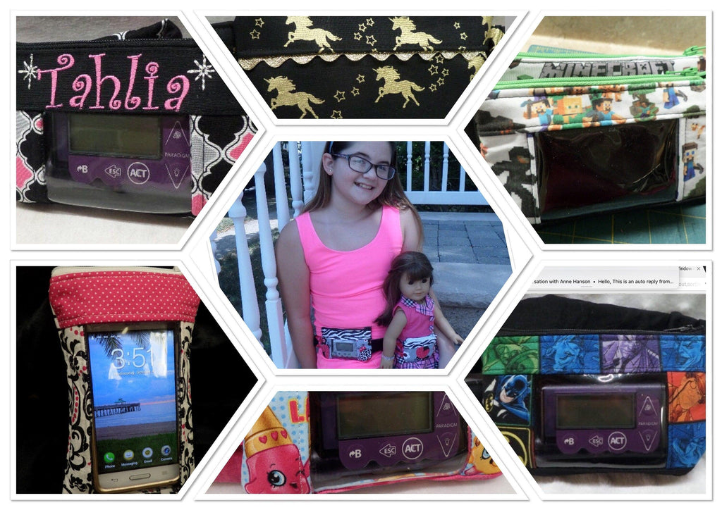 Insulin Pump Pouch/Case by Dazzling Pump Pouches - Gaming Controllers (Fabric Front /No Window) - The Useless Pancreas