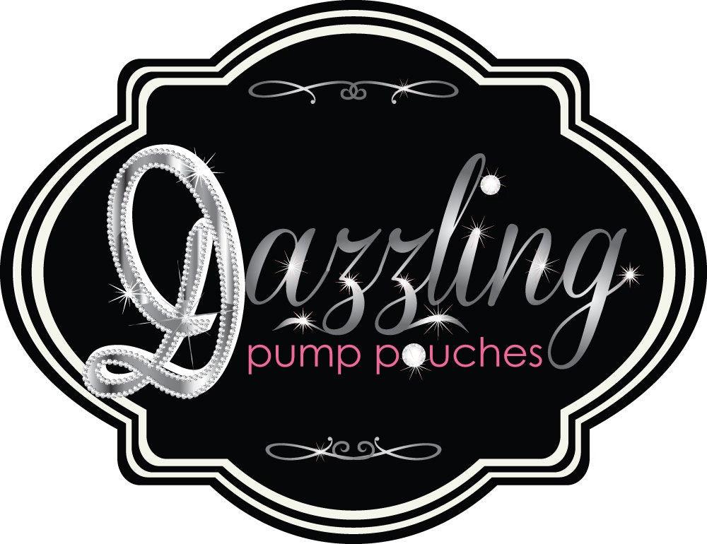 Vertical Insulin Pump Pouch/Case by Dazzling Pump Pouches - Blue & Metallic Gold (includes carabiner clip) - The Useless Pancreas