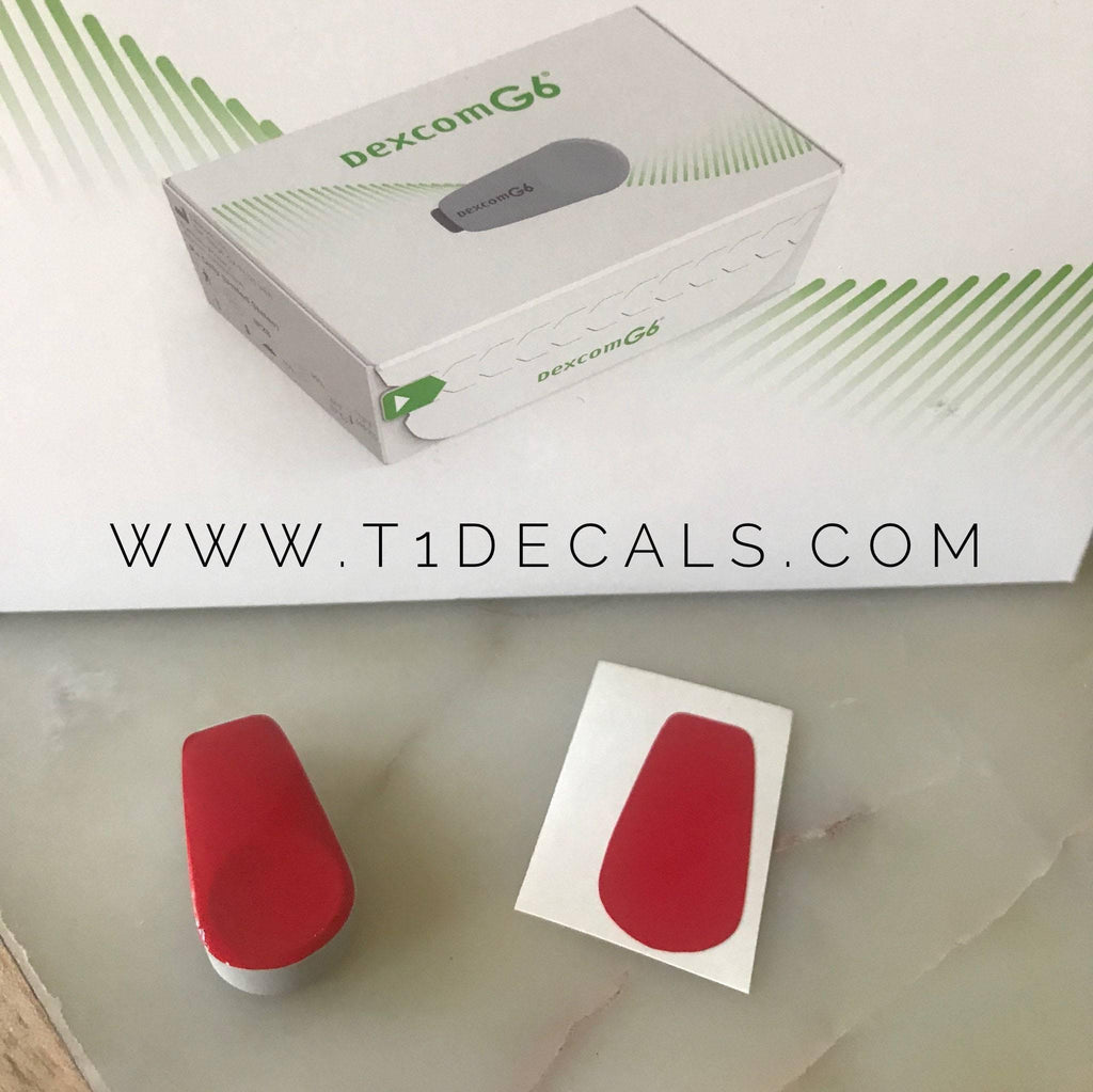 Solid Red Dexcom G6 Decal - The Useless Pancreas