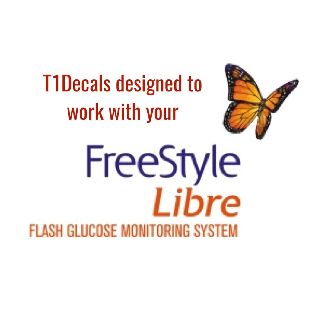 Silver shimmer Freestyle Libre Decal - The Useless Pancreas