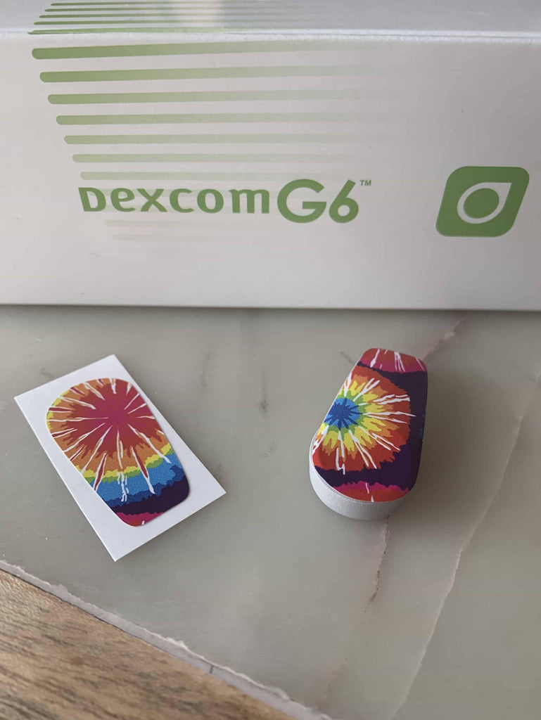 Tie Dye Dexcom G6 Decal - The Useless Pancreas