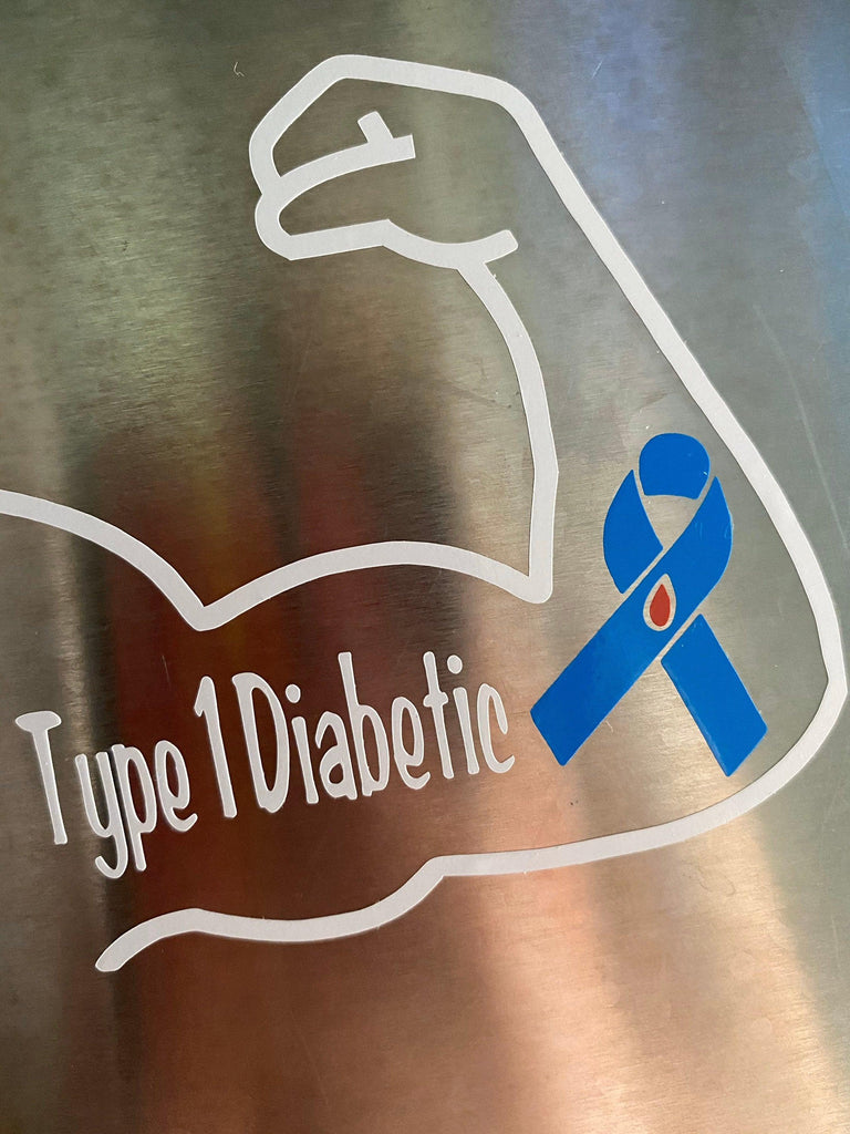 Type 1 Diabetic Decal, Type 1 Bicep Sticker Decal, Masculine Type 1 Decals, Car Stickers, Type 1 Diabetes Awareness, Man Decals, Truck Decal - The Useless Pancreas