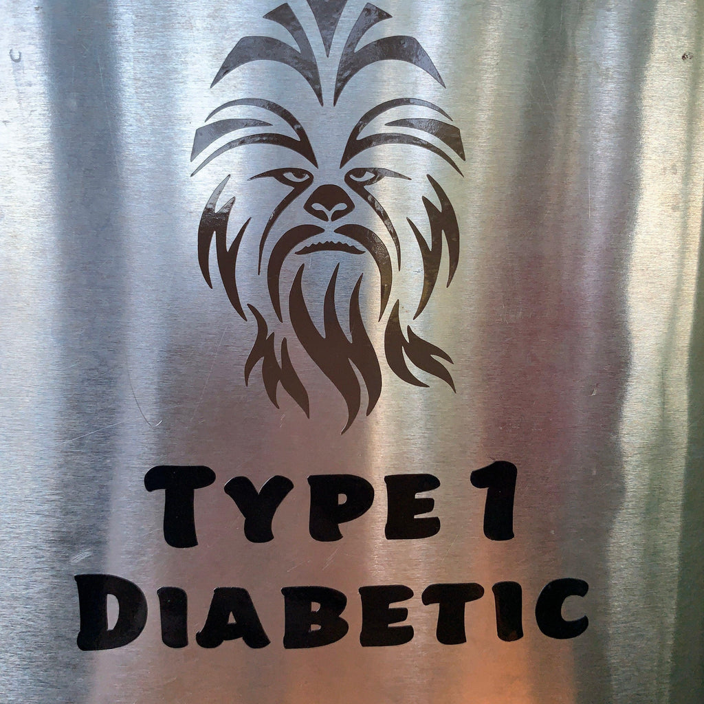 Type 1 Diabetic Decal, Chewbacca Decal, Guys Type 1 Decal, Boys Diabetes Stickers, Type 1 Diabetes Car Decal, Truck Decal, Chewy Decal, - The Useless Pancreas