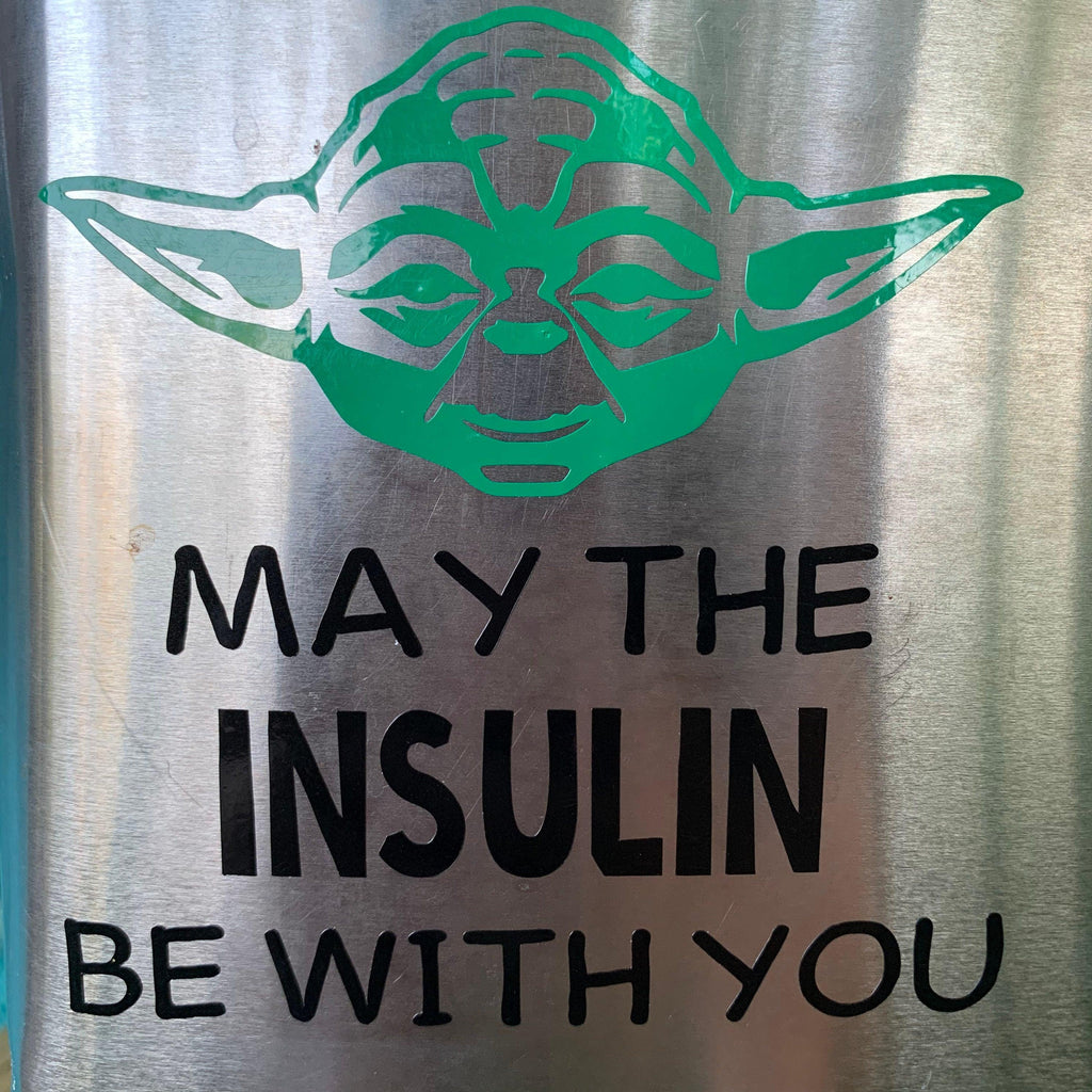 Little Green Man T1D Vinyl Decal| Galaxy Awareness Decals| Medical Alert Vinyl Decal - The Useless Pancreas