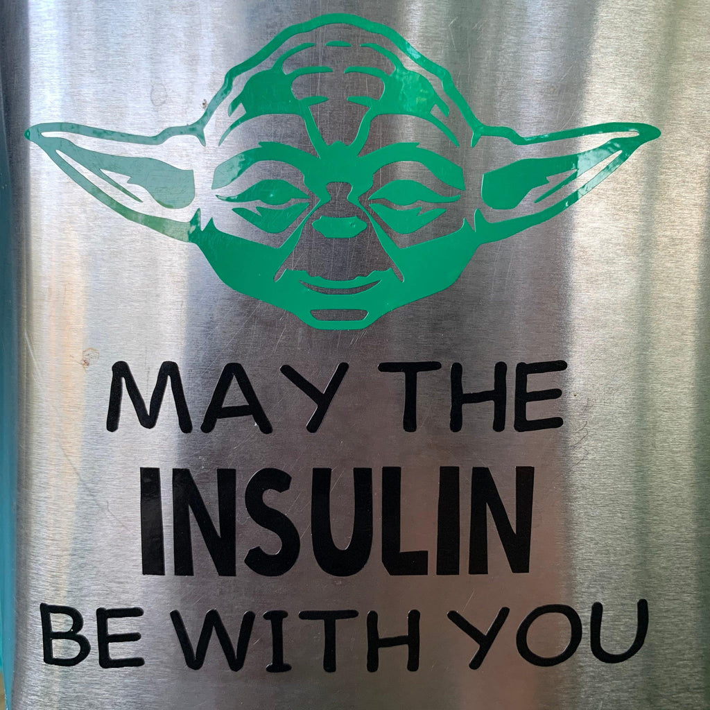Little Green Man T1D Vinyl Decal| Galaxy Awareness Decals| Medical Alert Vinyl Decal - The Useless Pancreas