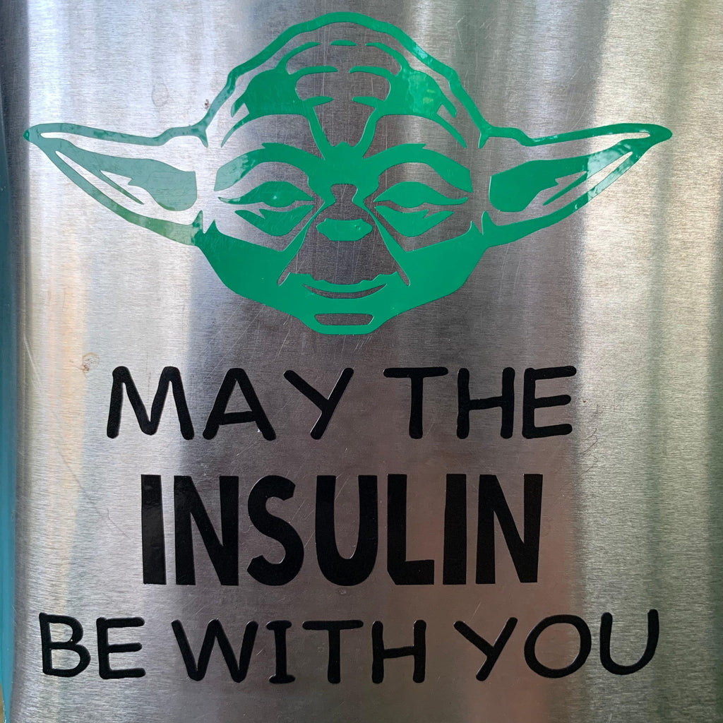 Little Green Man T1D Vinyl Decal| Galaxy Awareness Decals| Medical Alert Vinyl Decal - The Useless Pancreas