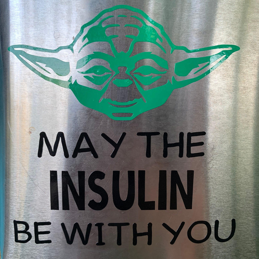 Little Green Man T1D Vinyl Decal| Galaxy Awareness Decals| Medical Alert Vinyl Decal - The Useless Pancreas
