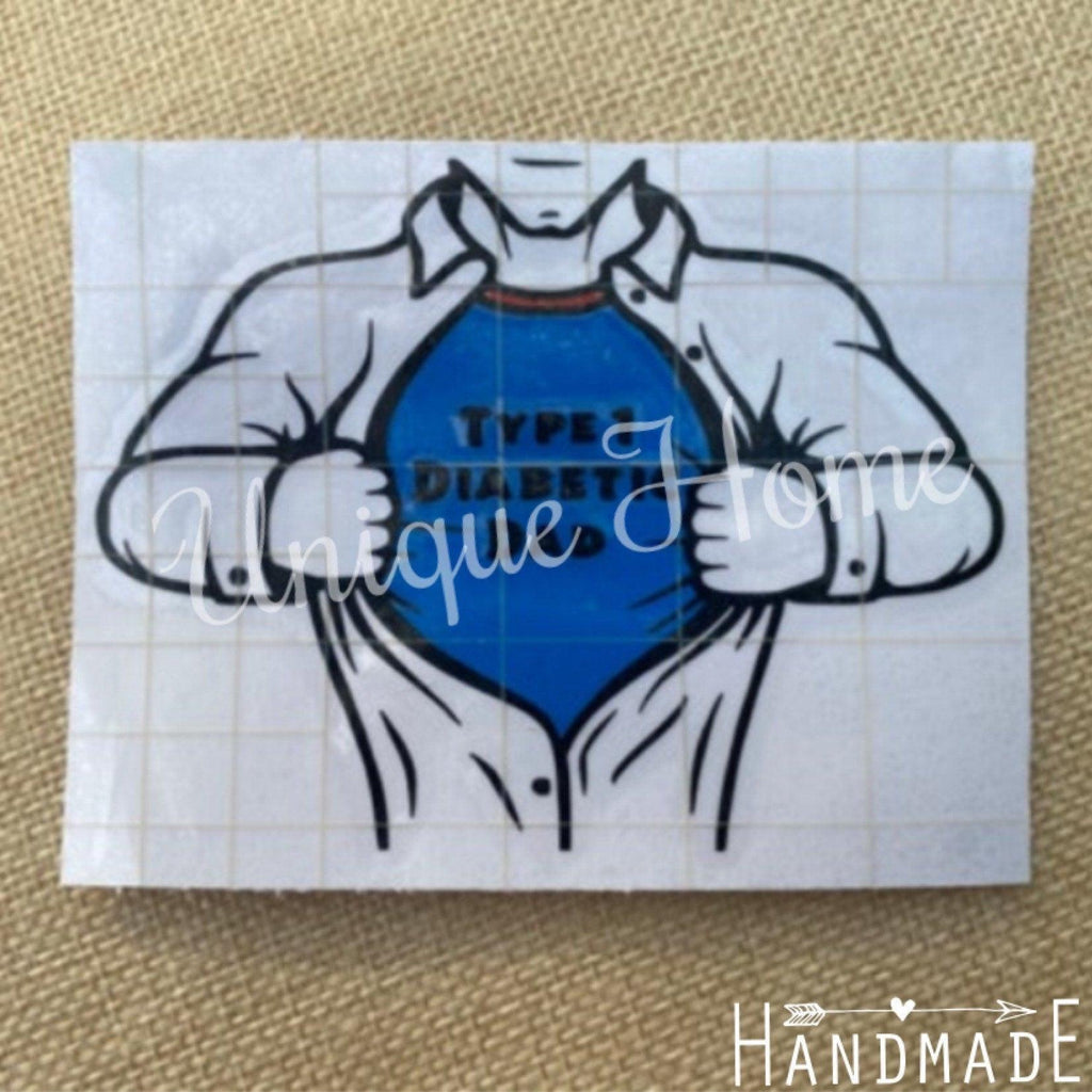 Diabetes Decal, Type 1 Diabetic Dad Decal, Type 1 Diabetes, Super Dad Sticker, Diabetes, Man Diabetes Stickers, Truck Decals, Autoimmune - The Useless Pancreas