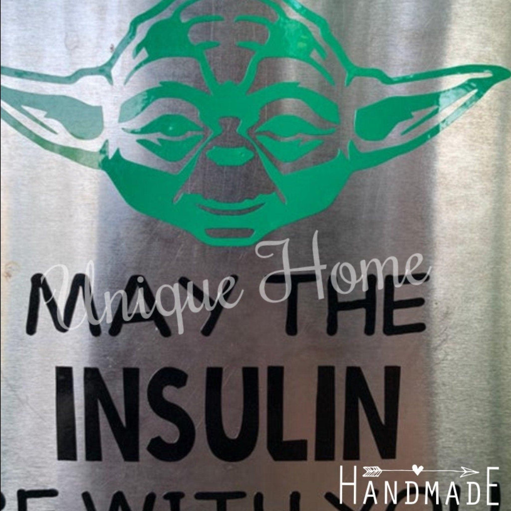 Little Green Man T1D Vinyl Decal| Galaxy Awareness Decals| Medical Alert Vinyl Decal - The Useless Pancreas