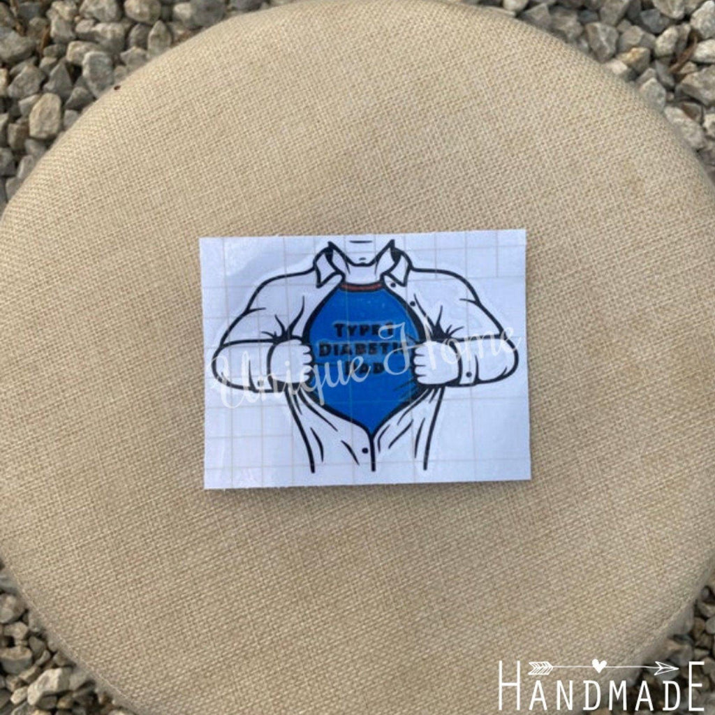 Diabetes Decal, Type 1 Diabetic Dad Decal, Type 1 Diabetes, Super Dad Sticker, Diabetes, Man Diabetes Stickers, Truck Decals, Autoimmune - The Useless Pancreas