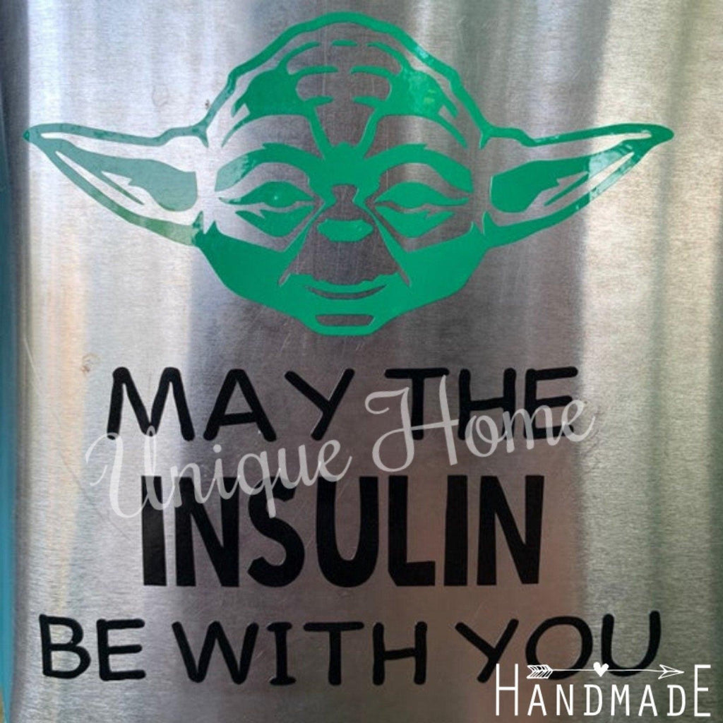 Little Green Man T1D Vinyl Decal| Galaxy Awareness Decals| Medical Alert Vinyl Decal - The Useless Pancreas