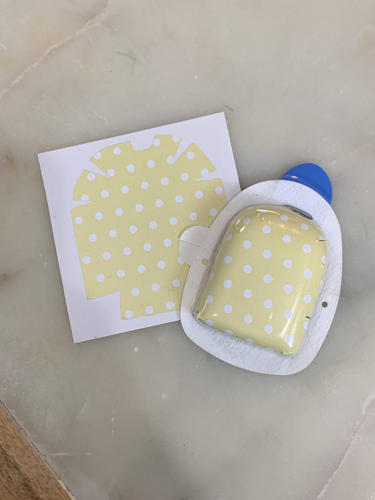 Yellow Polka Dot - Omnipod Decal Sticker - The Useless Pancreas
