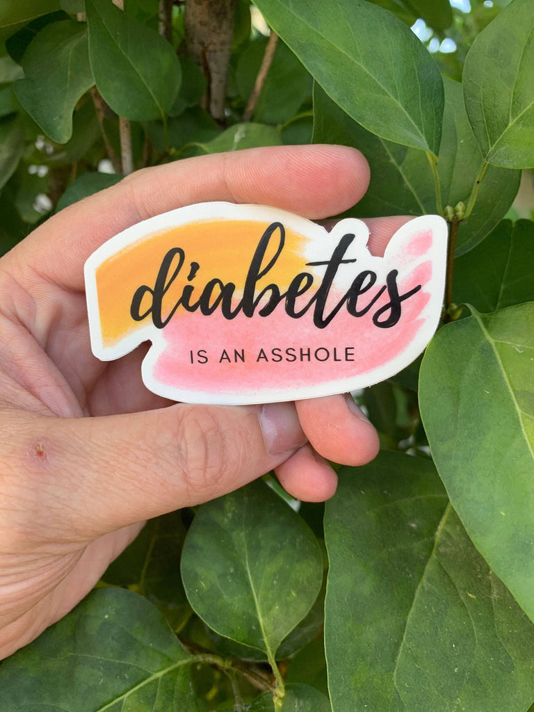 Diabetes is an Asshole Sticker - The Useless Pancreas