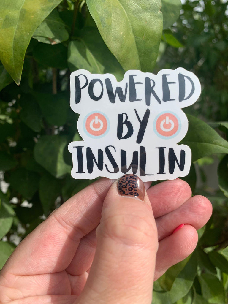 Powered By Insulin Sticker - The Useless Pancreas