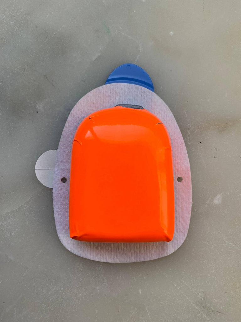 Neon Orange- Omnipod Decal Sticker - The Useless Pancreas