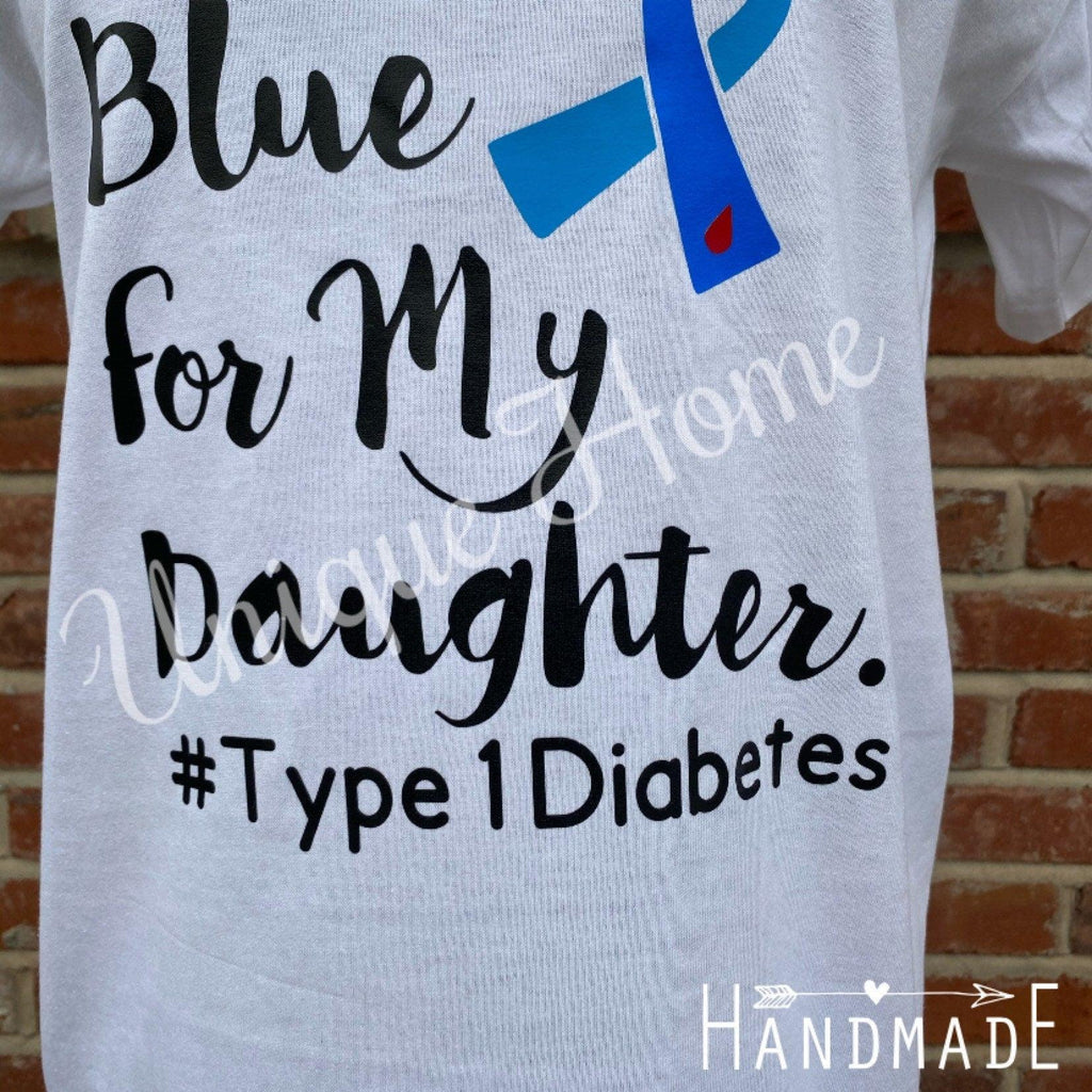 Diabetes T Shirt, I Wear Blue For Me, My Daughter, My Son, My Mom, My Dad, T1D Warrior Shirt, Diabetes Awareness Month, Insulin for All, - The Useless Pancreas