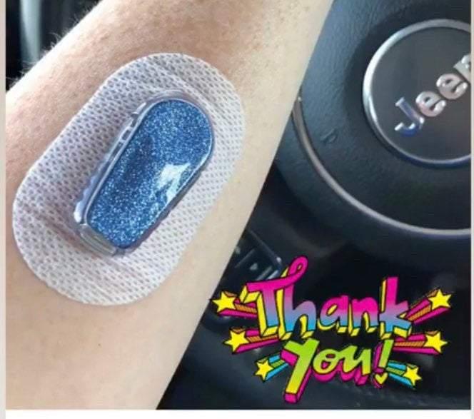 Periwinkle Shimmer Dexcom G6 Decal - The Useless Pancreas