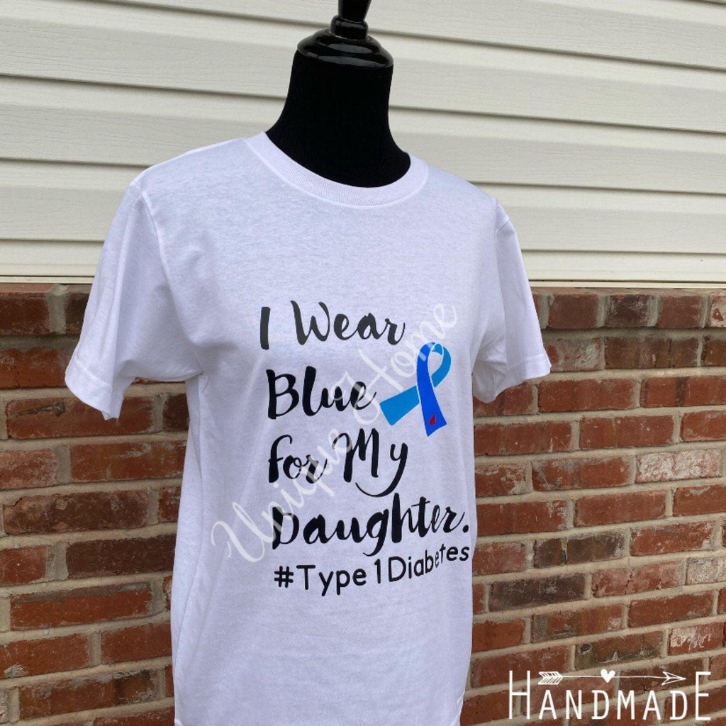 Diabetes T Shirt, I Wear Blue For Me, My Daughter, My Son, My Mom, My Dad, T1D Warrior Shirt, Diabetes Awareness Month, Insulin for All, - The Useless Pancreas