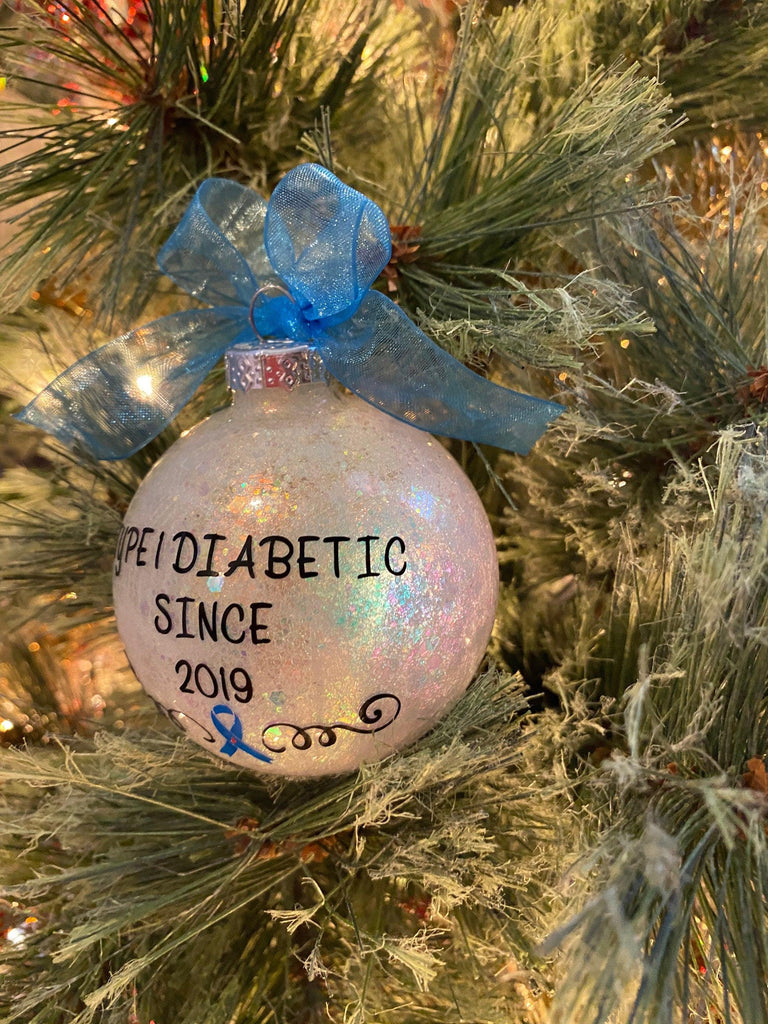 Diabetes Ornament, Type 1 Diabetes Ornament, Personalized Ornament, Type 1 Warrior Ornaments, Blue Ornaments, Awareness Ornaments, Type One - The Useless Pancreas