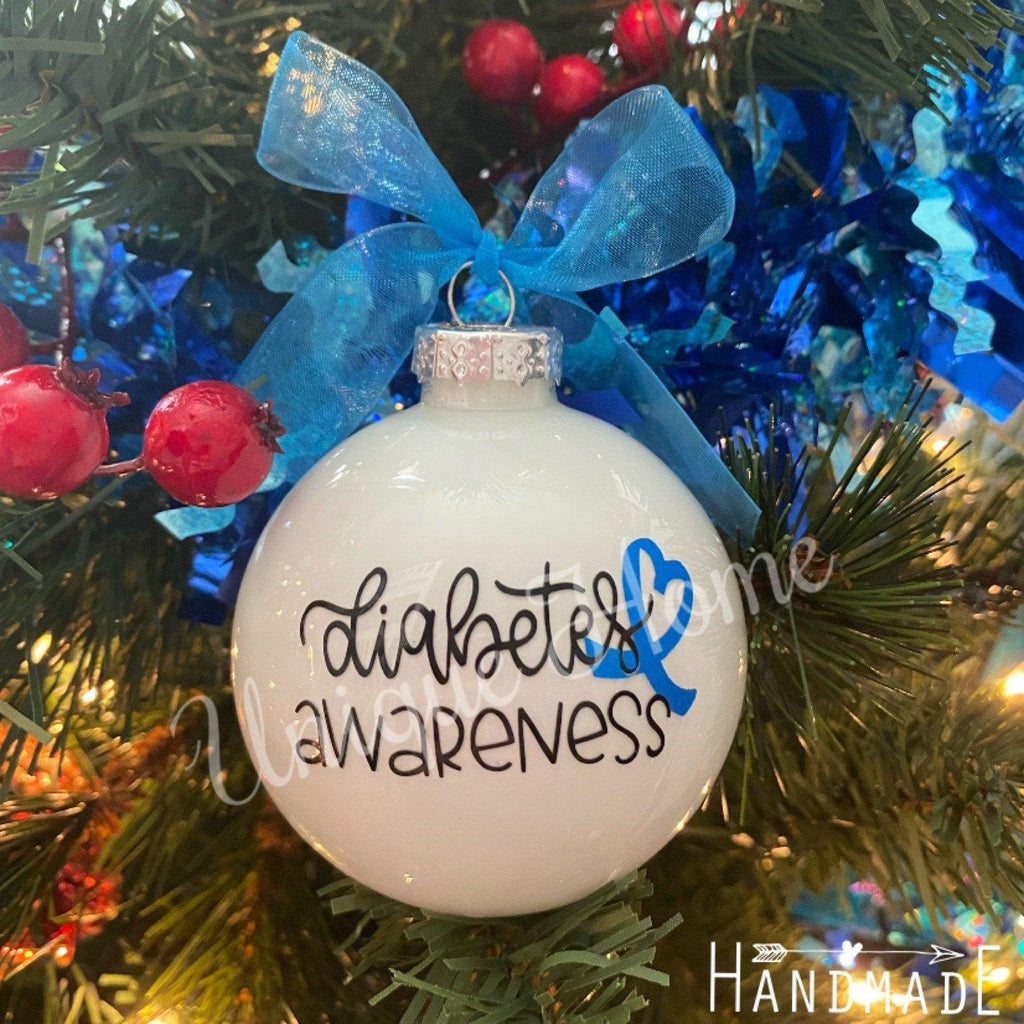 Diabetes Ornament, Type 1 Diabetes Ornament, Awareness Ornament, Type 1 Warrior Ornaments, Blue Ornaments, Autoimmune, T1D Gifts, Type One - The Useless Pancreas