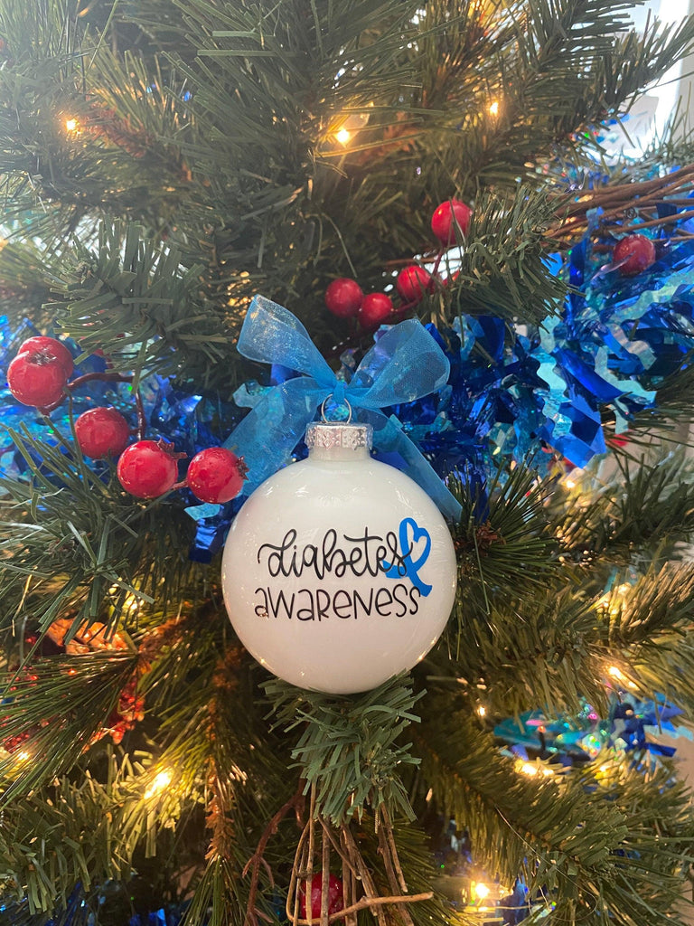 Diabetes Ornament, Type 1 Diabetes Ornament, Awareness Ornament, Type 1 Warrior Ornaments, Blue Ornaments, Autoimmune, T1D Gifts, Type One - The Useless Pancreas