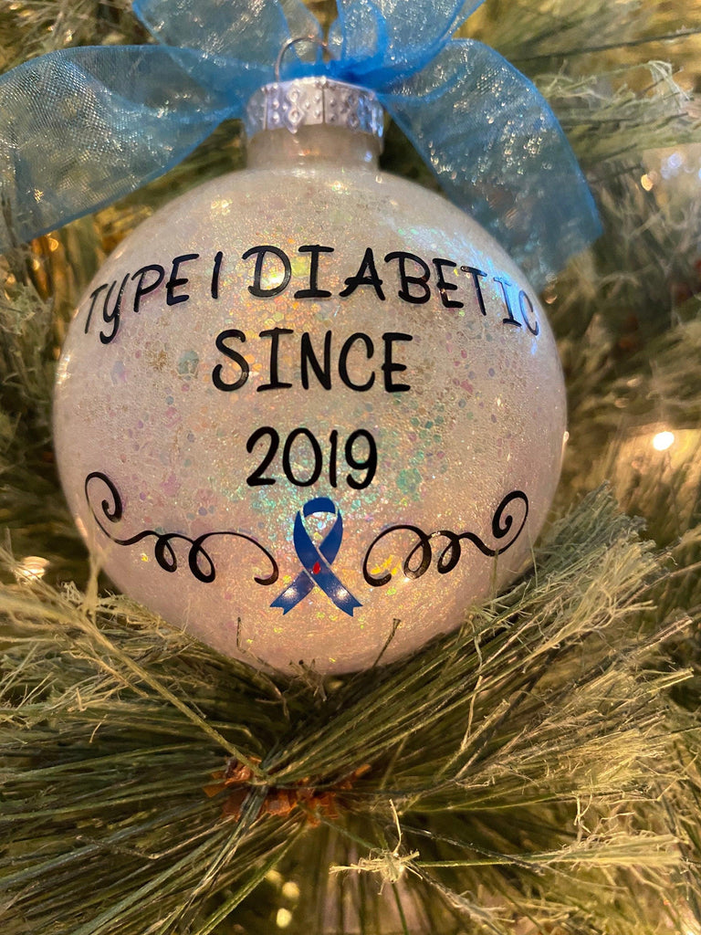 Diabetes Ornament, Type 1 Diabetes Ornament, Personalized Ornament, Type 1 Warrior Ornaments, Blue Ornaments, Awareness Ornaments, Type One - The Useless Pancreas