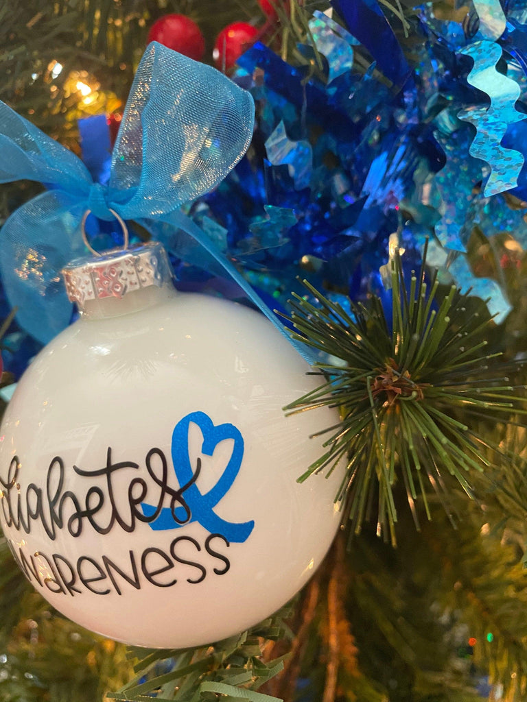 Diabetes Ornament, Type 1 Diabetes Ornament, Awareness Ornament, Type 1 Warrior Ornaments, Blue Ornaments, Autoimmune, T1D Gifts, Type One - The Useless Pancreas