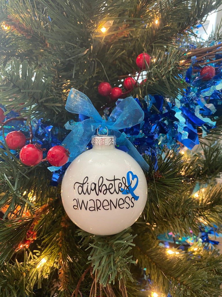 Diabetes Ornament, Type 1 Diabetes Ornament, Awareness Ornament, Type 1 Warrior Ornaments, Blue Ornaments, Autoimmune, T1D Gifts, Type One - The Useless Pancreas
