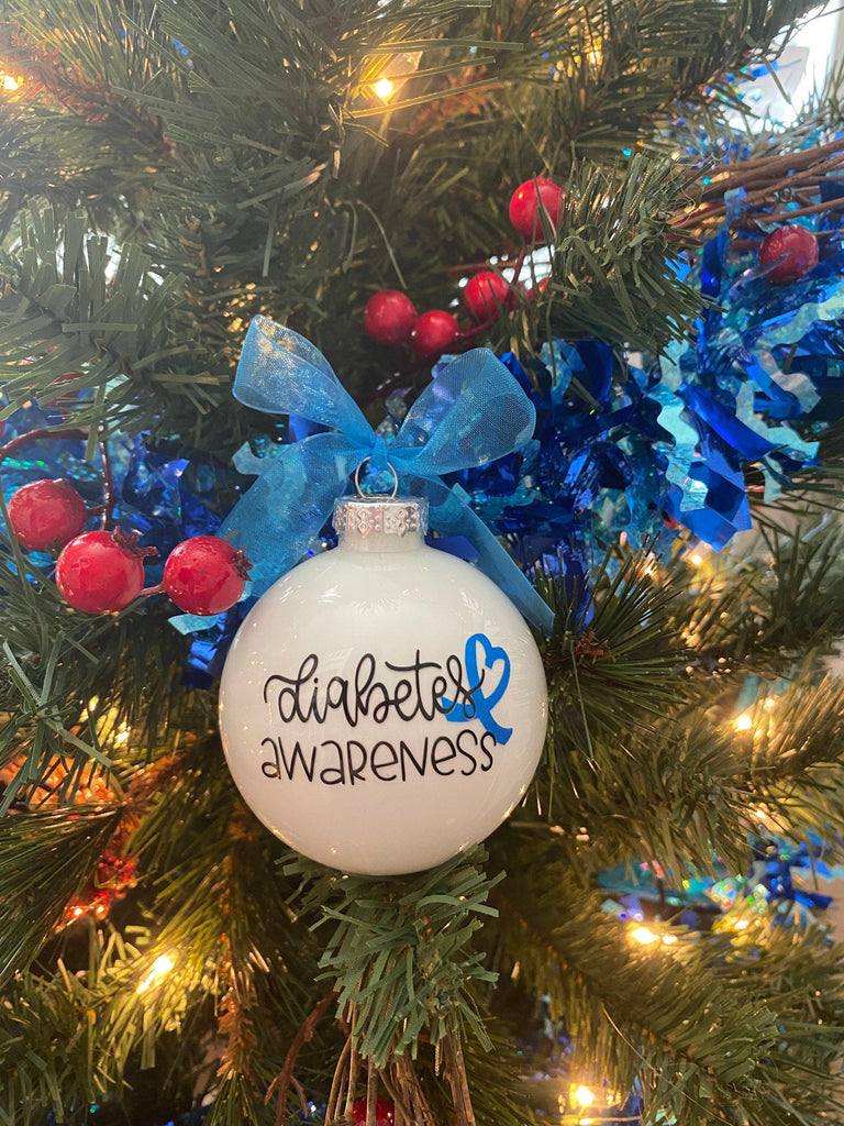 Diabetes Ornament, Type 1 Diabetes Ornament, Awareness Ornament, Type 1 Warrior Ornaments, Blue Ornaments, Autoimmune, T1D Gifts, Type One - The Useless Pancreas