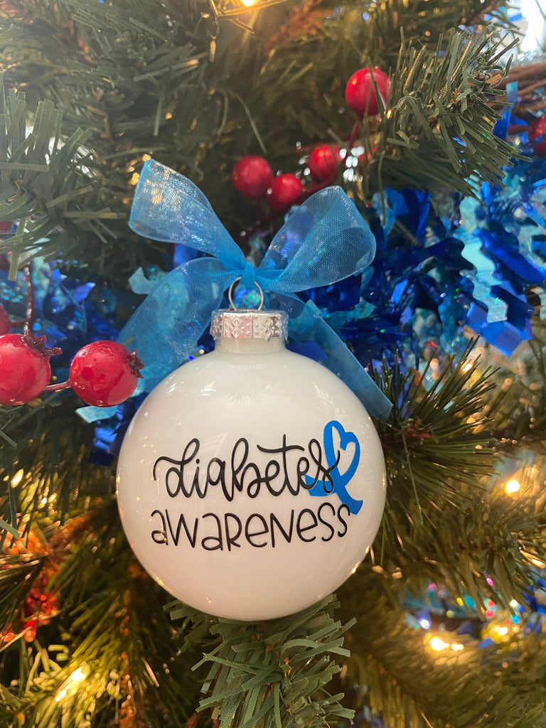 Diabetes Ornament, Type 1 Diabetes Ornament, Awareness Ornament, Type 1 Warrior Ornaments, Blue Ornaments, Autoimmune, T1D Gifts, Type One - The Useless Pancreas