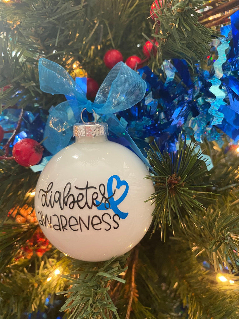Diabetes Ornament, Type 1 Diabetes Ornament, Awareness Ornament, Type 1 Warrior Ornaments, Blue Ornaments, Autoimmune, T1D Gifts, Type One - The Useless Pancreas