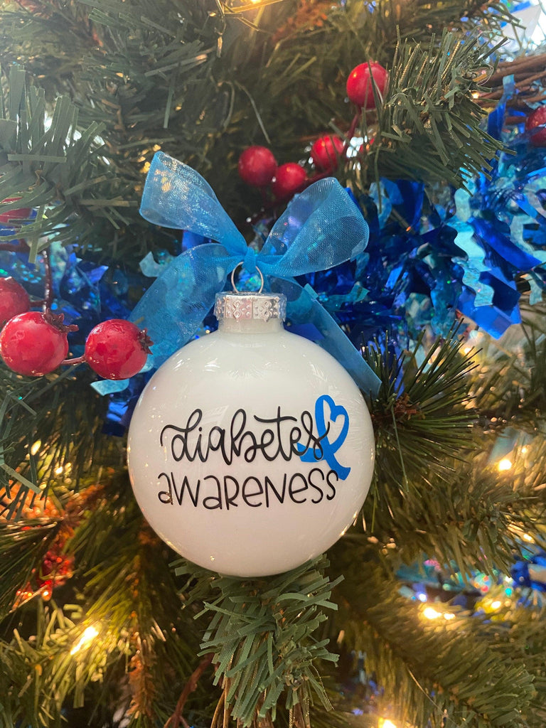 Diabetes Ornament, Type 1 Diabetes Ornament, Awareness Ornament, Type 1 Warrior Ornaments, Blue Ornaments, Autoimmune, T1D Gifts, Type One - The Useless Pancreas