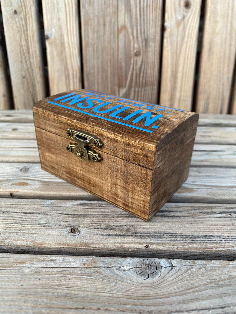 Diabetes Keepsake Box, MINI Box, Diabetes Jewelry Box, Unique Diabetes Gifts, T1D Warrior, Diabetes Supply Box, Diabetes Storage Box, Diabet - The Useless Pancreas