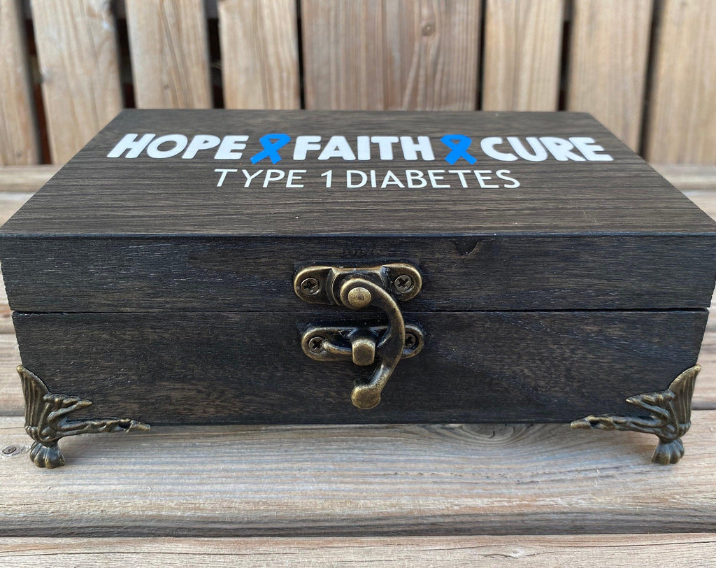 Diabetes Keepsake Box, Diabetes Jewelry Box, Unique Diabetes Gifts, Mens Diabetes Gift, Type 1 Diabetes, Wood Box, Diabetes Storage Box, - The Useless Pancreas