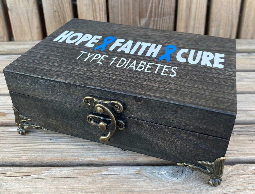 Diabetes Keepsake Box, Diabetes Jewelry Box, Unique Diabetes Gifts, Mens Diabetes Gift, Type 1 Diabetes, Wood Box, Diabetes Storage Box, - The Useless Pancreas