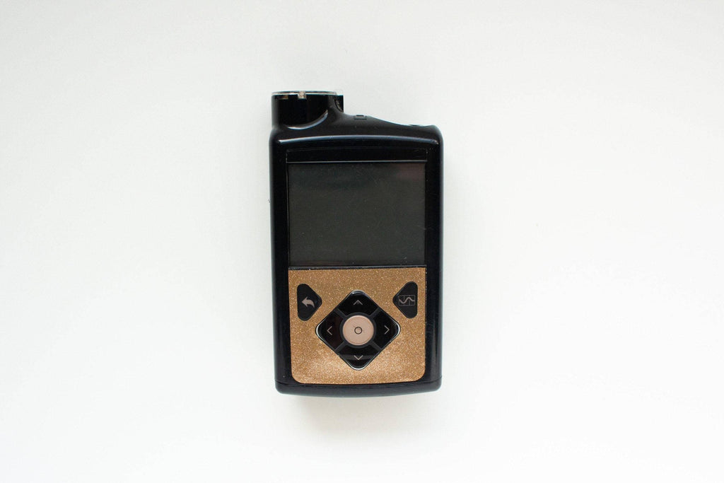 Gold Shimmer Minimed Medtronic 670G / 770G Pump Decal Sticker - The Useless Pancreas