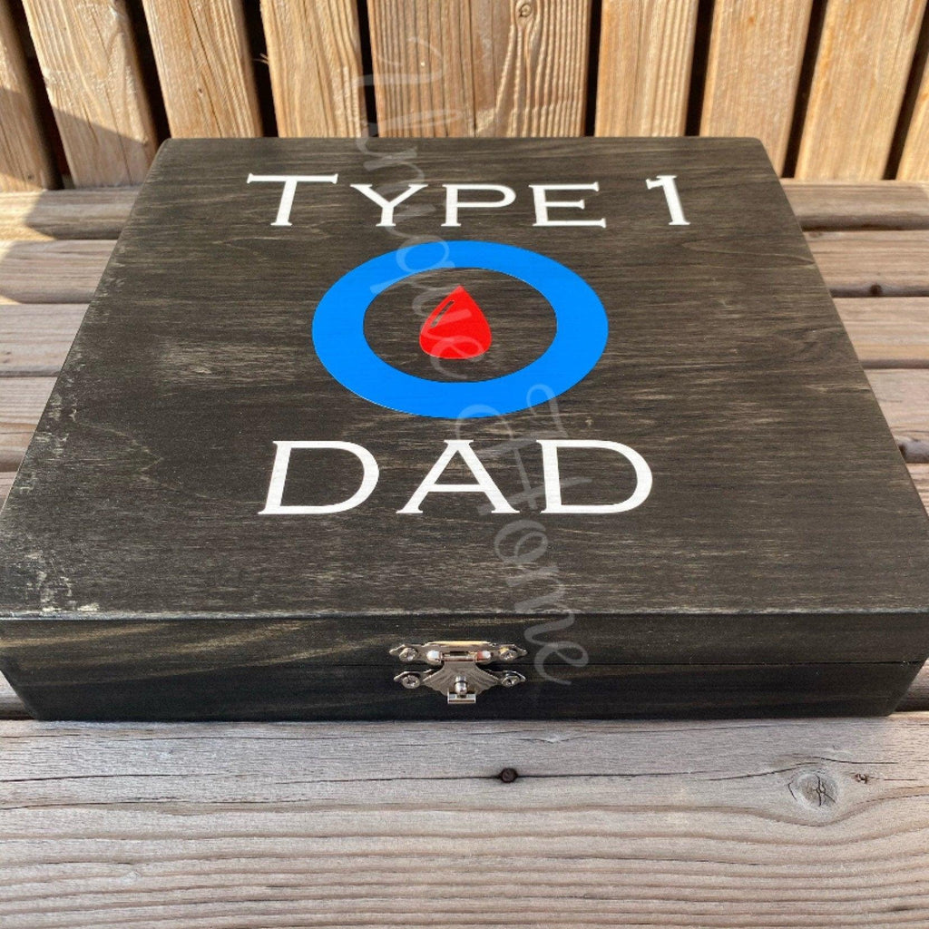 Type 1 Dad Cigar Box, Type 1 Dad Jewelry Box, Keepsake Box, Memory Box, Gift for Dad, Type 1 Diabetic Dad Gift, Awareness Gift, Diabetes Kee - The Useless Pancreas
