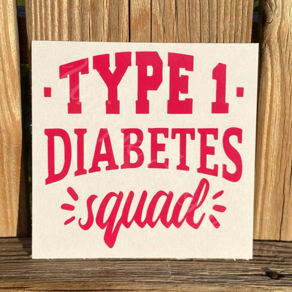 Type 1 Diabetes Squad Decal, Diabetes Decals, laptop decals, Car Decals, Funny Diabetic Decals, Diabetic Gift, Diaversary Gift, T1D Mom - The Useless Pancreas