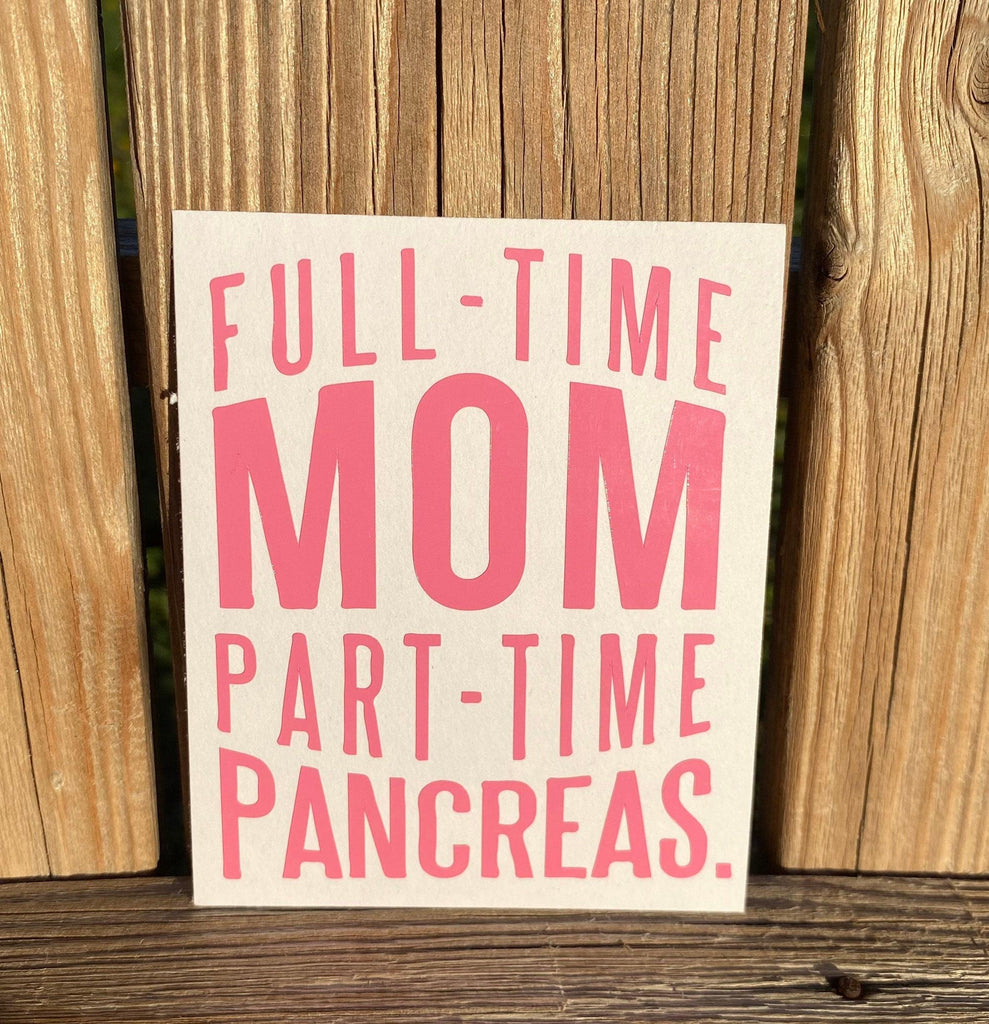 Diabetes Decals, Type 1 Mom, Type 1 Dad Decals, Part Time Pancreas, Diabetes Family Decals, T1D Mom, Car Decal, Type 1 Diabetes, Awareness, - The Useless Pancreas