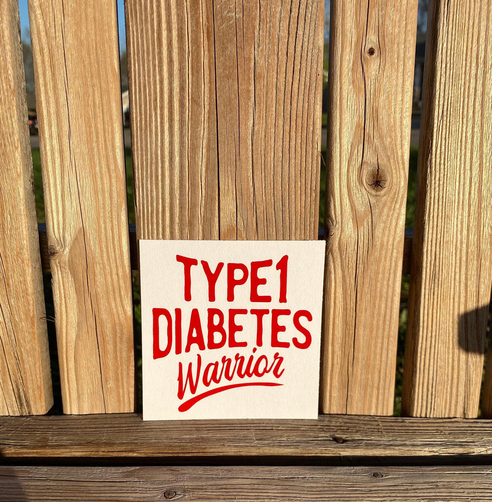 Type 1 Diabetes Warrior Decal, Vinyl Decal Diabetes Awareness, Laptop Decal, T1D, Type 1 Car Decal, Diabetic Families, Warrior Decal, Dia - The Useless Pancreas