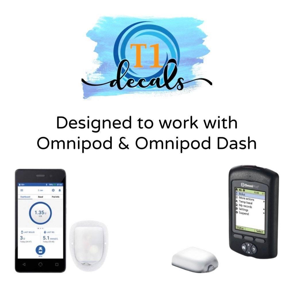 Red Shimmer Omnipod Decal - The Useless Pancreas