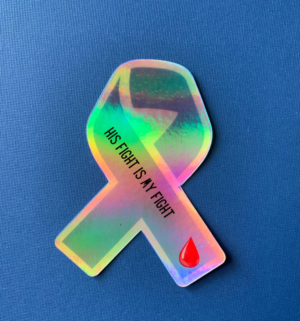 His Fight Is My Fight Holographic Sticker - The Useless Pancreas