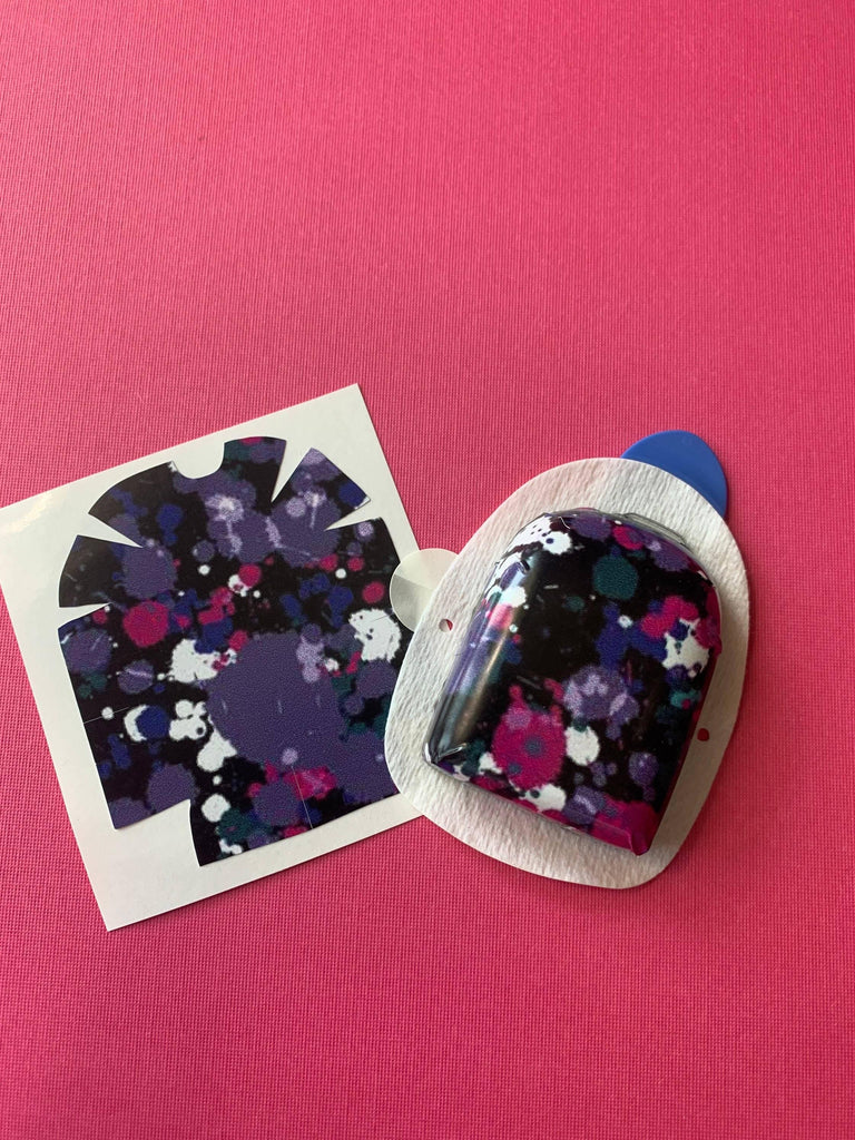 Purple Paint Splatter Omnipod Decal - The Useless Pancreas