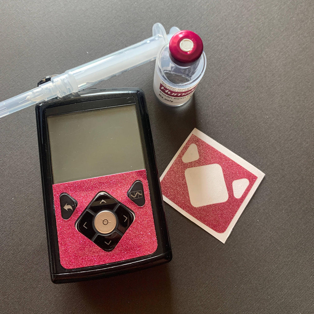 Pink Shimmer 670G / 770G Pump Decal Sticker - The Useless Pancreas