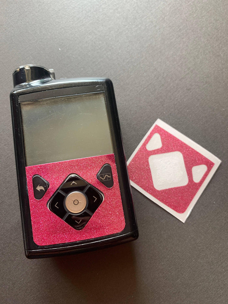 Pink Shimmer 670G / 770G Pump Decal Sticker - The Useless Pancreas