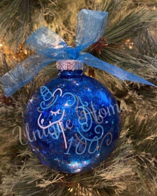 Diabetes Ornament, Type 1 Diabetes Ornament, Unicorn Ornament, Diabetes, Type 1 Warrior Ornaments, Blue Ornaments, T1D Unicorn, Type One - The Useless Pancreas