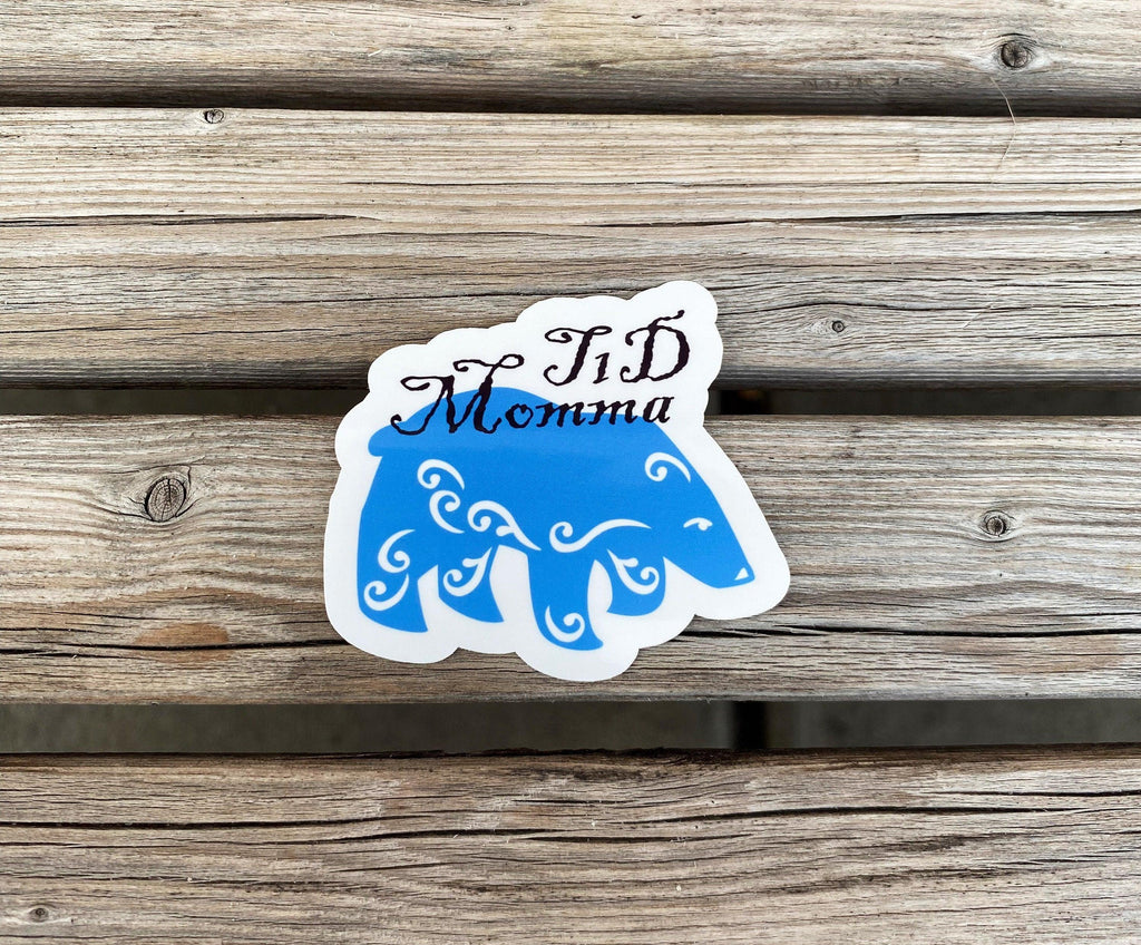 T1D Momma Bear Sticker, T1D Mom Sticker, Type 1 Diabetes, Gift for Mom, Type 1 Stickers, Insulin Dependent, Laptop Stickers, Warrior Mom Sti - The Useless Pancreas