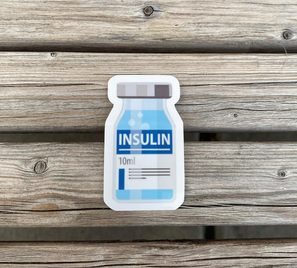 Insulin Vile Sticker, Insulin Dependent Sticker, Laptop Sticker, T1D Sticker, T2D Sticker, Type 1 Diabetes, Type 2 Diabetes, Life Water Stic - The Useless Pancreas